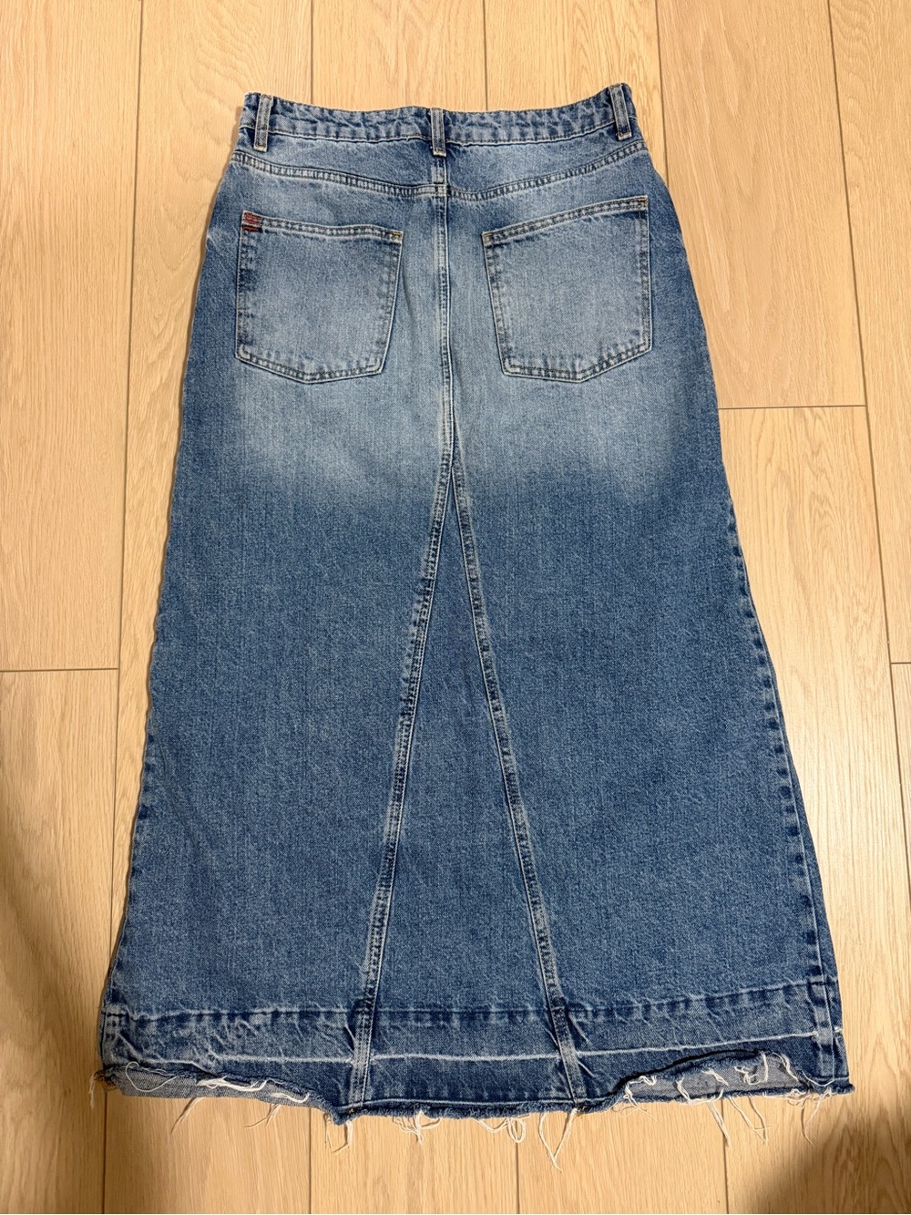 BDG Light Blue High-Rise Denim Skirt